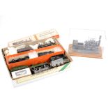 A selection of white metal model kit built locomotives