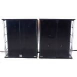 Two model display cabinets,