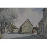 Stanley Orchart, Great Doddington, watercolour, signed and titled, dated 70, 31x46cm.