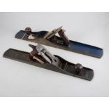 Early USA No.7 for plane and Stanley No.8 fore plane. (2)