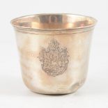 Small French silver beaker, probably Jean Debrie, Paris, 1725-50.