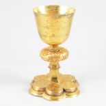 Gilt metal chalice, Laibach/Ljubljana, probably 17th century.