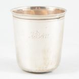 Small French silver beaker, possibly Louis Alexandre Bruneau, Paris 1820's.