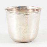 Small French silver beaker, Jean-Louis Mainguneau, Paris, circa 1730.