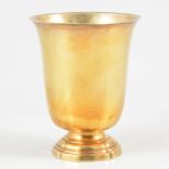 French silver gilt bell-shape beaker, possibly Dennis Bourgoin, Paris, circa 1780.