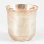 French silver beaker, maker's mark PT over I, Orleans, circa 1770-1780.