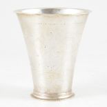 Scandinavian silver beaker, marked N DAHL, possibly Danish, probably 18th century.