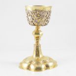 Swedish silver gilt chalice, maker's mark PHS, possibly Arboga, early 19th century.