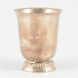 French silver beaker, Sainte Menehould, circa 1750-60.