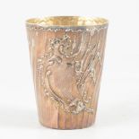 Rococo Revival silver beaker, France, 800 Standard, post 1838.