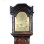 Oak longcase clock,