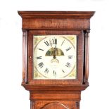 Oak longcase clock, Daniel Bellman, Broughton.