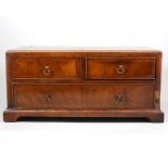 George II walnut table-top chest, 18th century