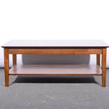 Walnut effect coffee table