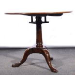 Georgian mahogany occasional table.