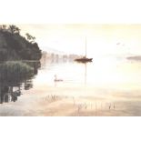 After Michael Revers, Morning Calm, Coniston Water, signed,