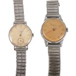 Longines and Festiva - two WW2 military style wrist watches, a gentleman's Longines mechanical with