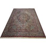 Machine-made Tabriz style carpet, 342cm x 246cm.
