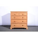 Pine chest of drawers,