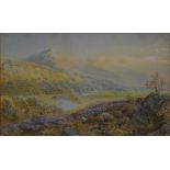 Cornelius Pearson, Scottish landscape, watercolour, signed and dated 1868.