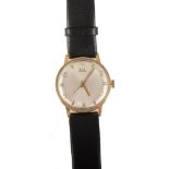 Astral by Smiths - a gentleman's yellow metal wrist watch with circular baton dial with even