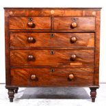 Victorian mahogany chest of drawers.