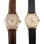 Roidor and Rone - two 9 carat gold wrist watches, a gentleman's Roidor with two tone circular