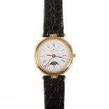 Universal Geneve - a gentleman's yellow metal automatic calendar moon phase wrist watch, circular