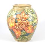 Philip Gibson for Moorcroft, a "Flame of the Forest" design vase.