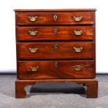 George II mahogany chest of drawers.