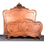 French walnut bedstead.