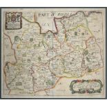 Richard Bloome, hand coloured county map of Surrey,; and thirteen other maps.