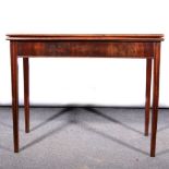 George III mahogany tea table.