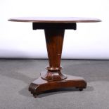 Victorian mahogany centre table, adapted