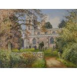 Albert H. Findley, Stoughton Church, signed, watercolour 23cm x 30cm.