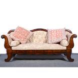 Regency mahogany sofa