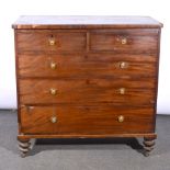 Victorian mahogany chest of drawers.