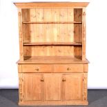 19th Century stripped pine dresser.