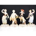 Set of four Stevenson & Hancock bone china figures, The Seasons.