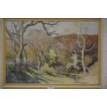 William Hoggatt, Woodland scenes, a pair of watercolours