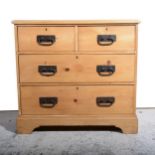 Stripped pine chest of drawers,