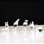 Thirty two Swarovski Crystal animal figures.