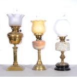 Three oil lamps