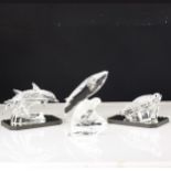 Swarovski SCS Collectors Society "Mother & Child" trilogy - 'Dolphins', 'Seals' and 'Whales',