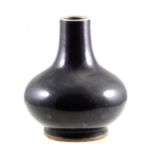Chinese aubergine monochrome vase