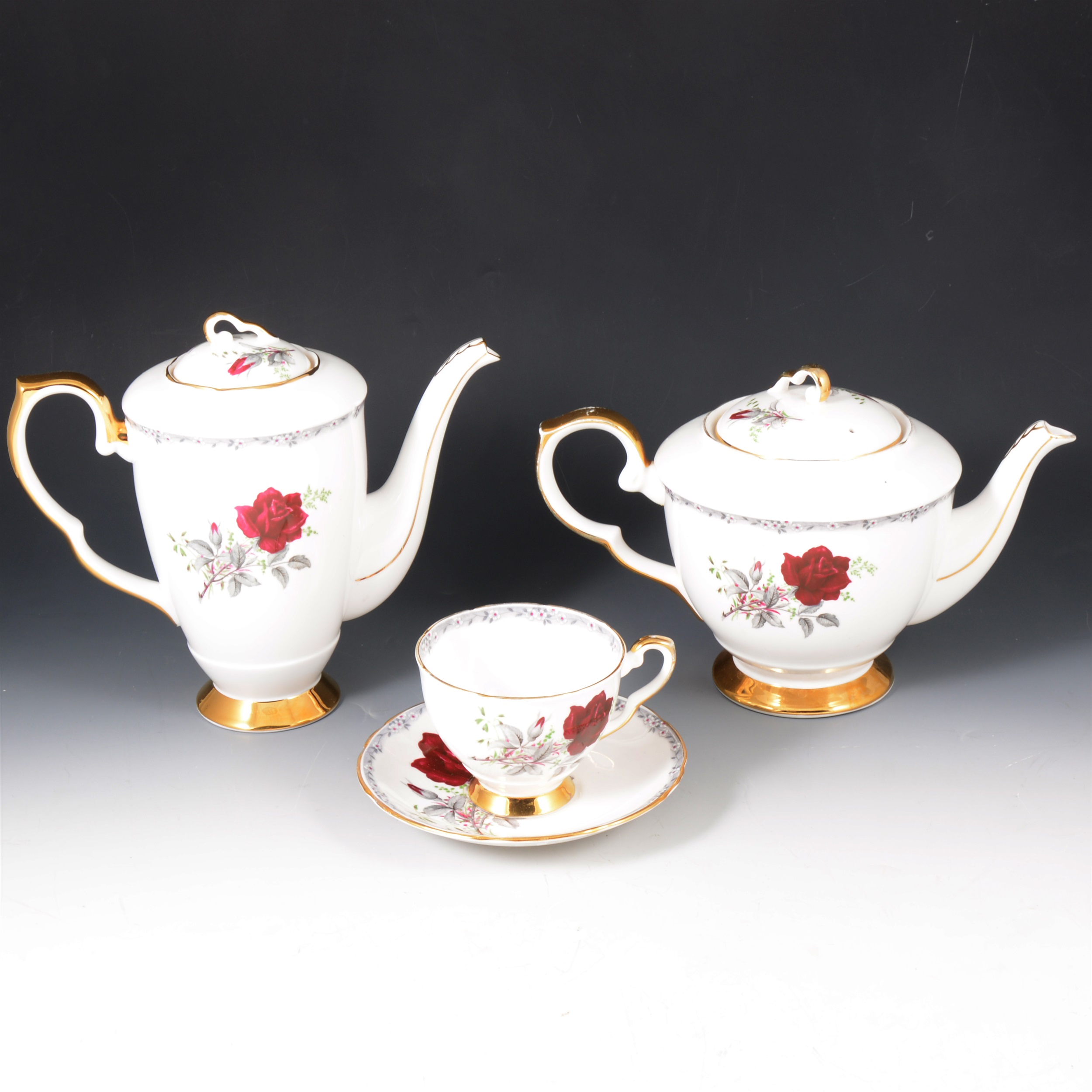 A quantity of Spode, Bunnykins and Roses To Remember full tea and coffee services, plus other