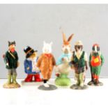 A collection of Beswick and Coalport figures including Beatrix Potter.