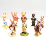 A collection of twenty one Royal Doulton Bunnykins and seven Brambley Hedge figures, unboxed