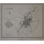 C & I Greenwood, a Map of the County of Leicester, hand coloured county map, 58 x 70.5cm