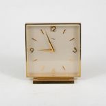 An Imhof gilt bronze desk clock.